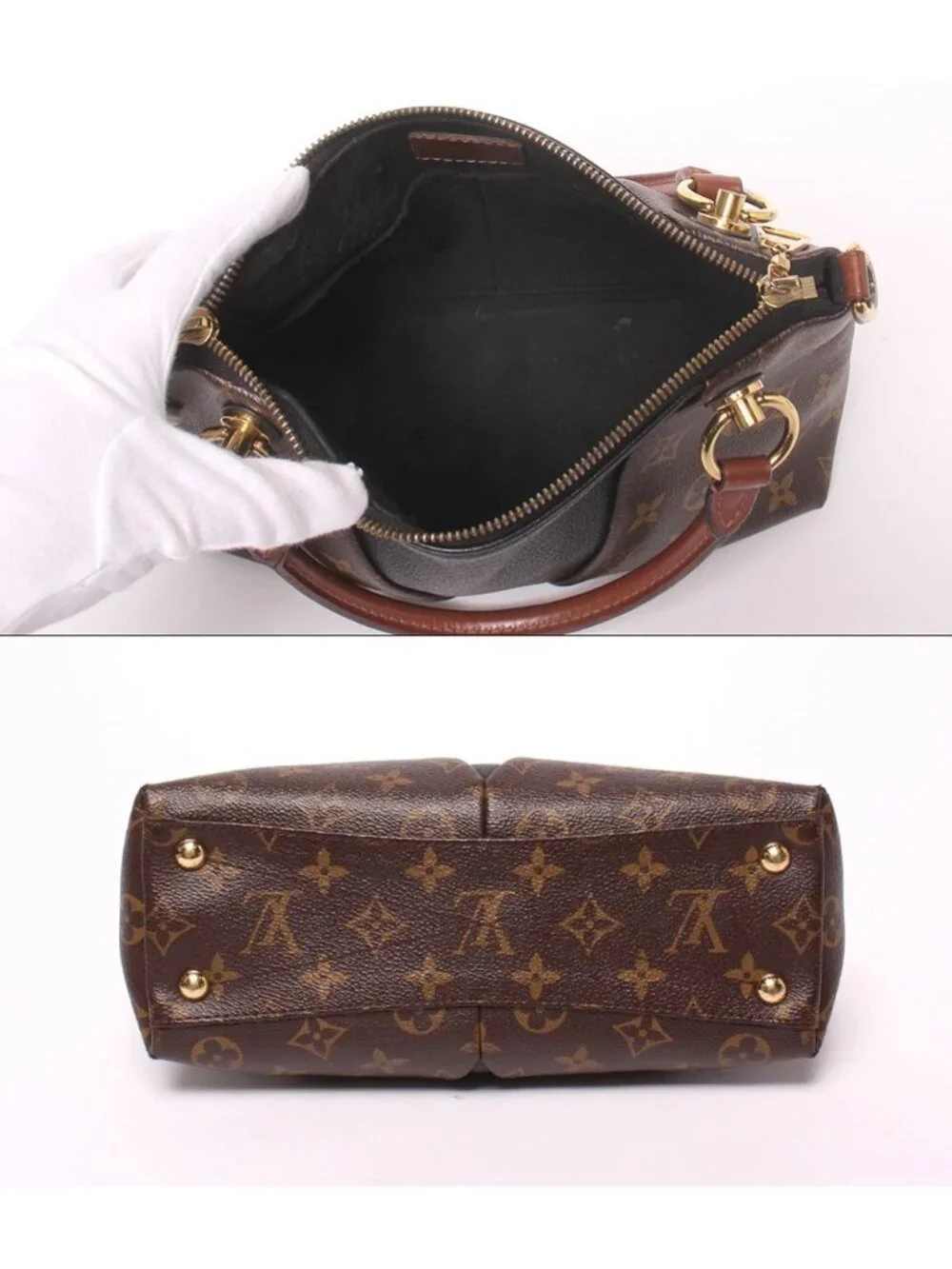 Louis Vuitton 2-Way Shoulder Bag Strap Crossbody Tote BB Monogram